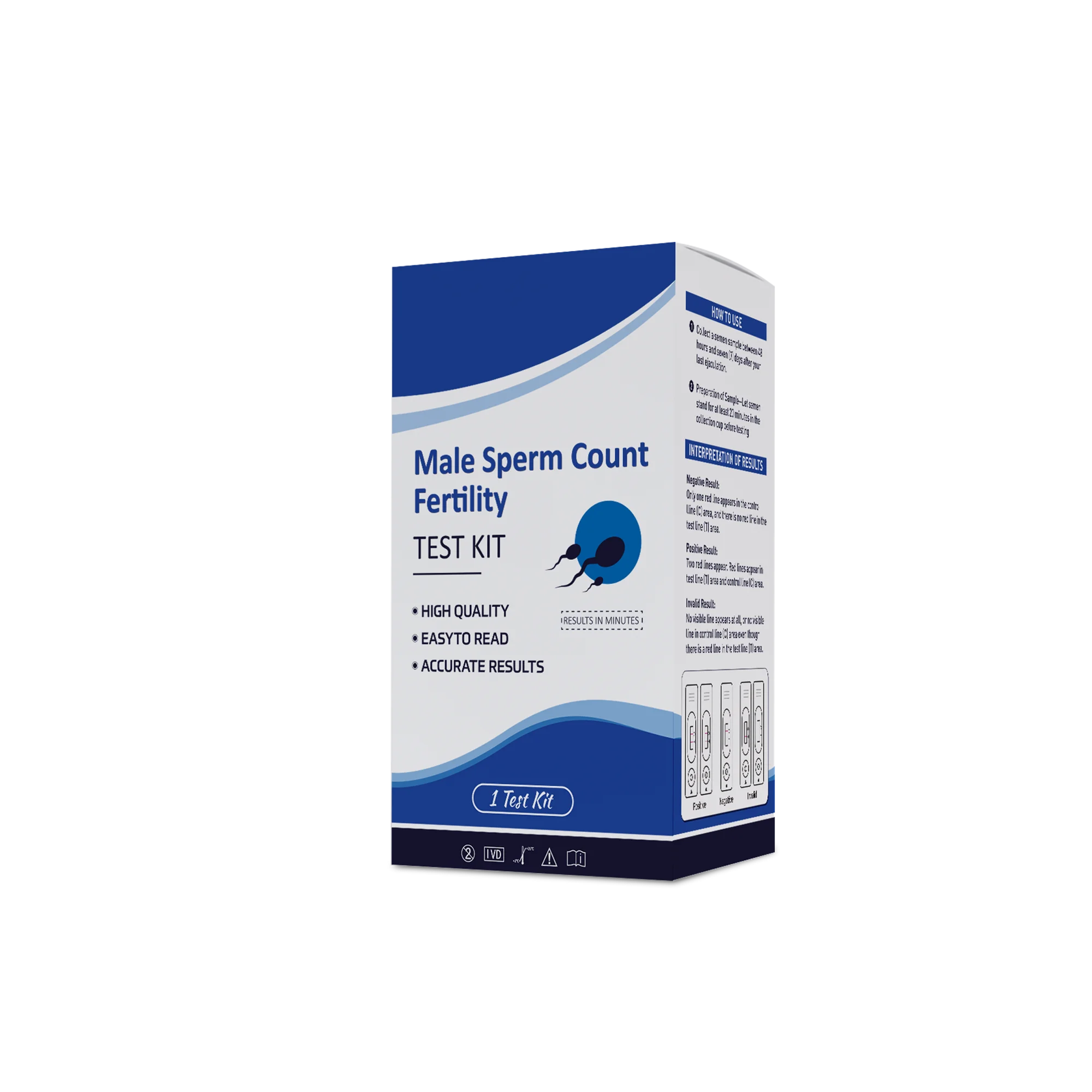 Accurate Home Testing Kit For Assessing Male Fertility And Sperm Health