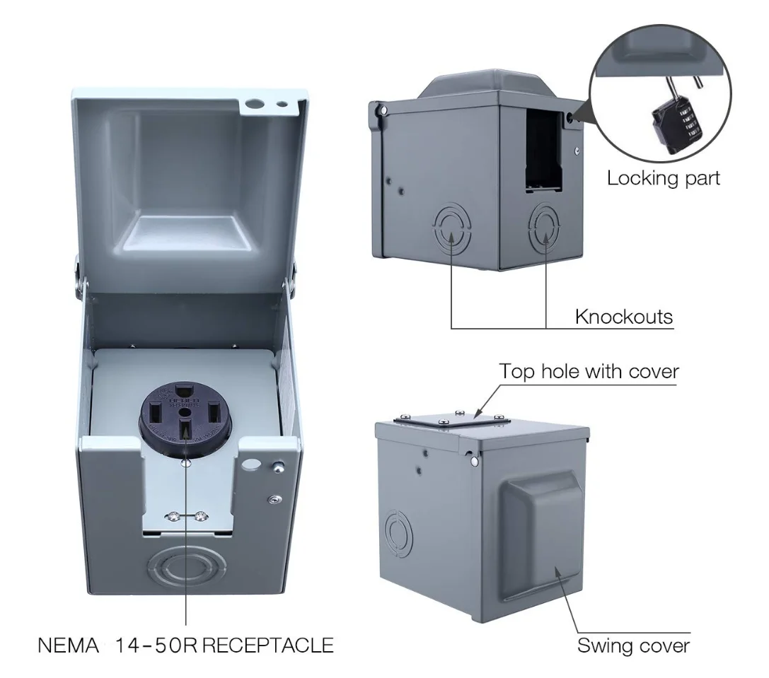De0918 50 Amp Rv Electrical Panel Electrical Rv Pedestals Rv Power