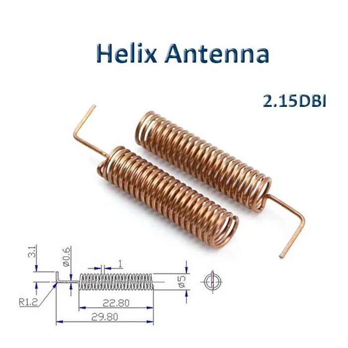 Factory Price 2.15dbi Copper Coil Wire Antenna 868mhz Helical Antenna ...