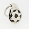 Custom Promotional Gifts Zinc Alloy Base Screen Printing Enamel Football Soccer Keyring