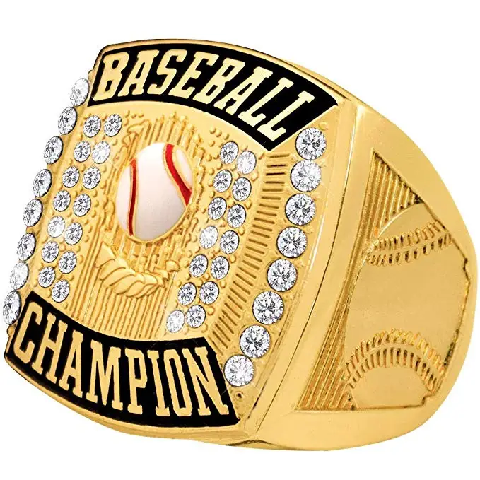 Crown Awards Baseball Champion Gold Deluxe Ring