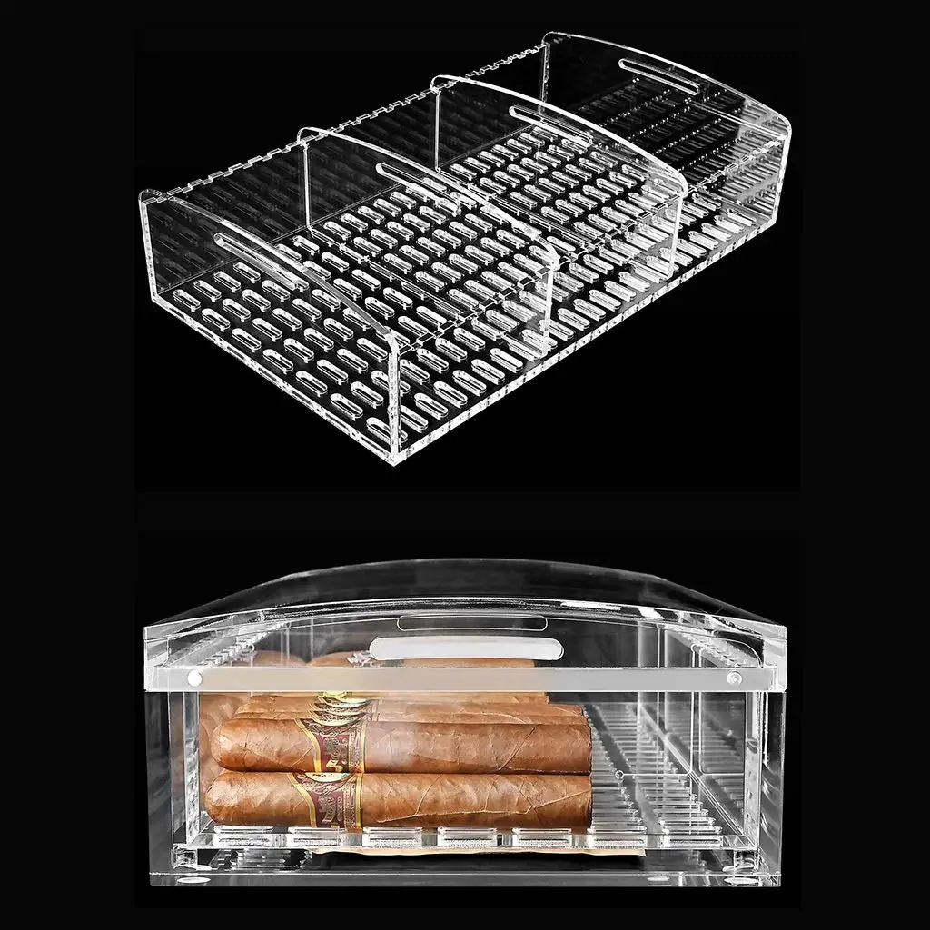 Cigar Box Acrylic Humidor Cigars Desktop Cigar Box Humidor With