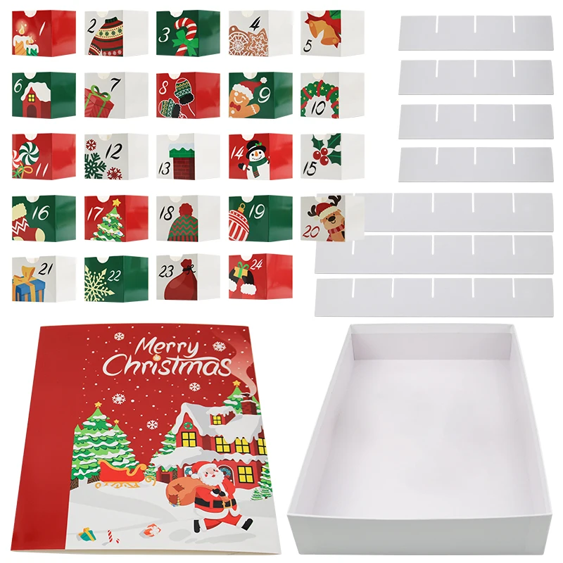 Christmas Advent Calendar Boxes 24 Days Advent Countdown Gift Boxes ...