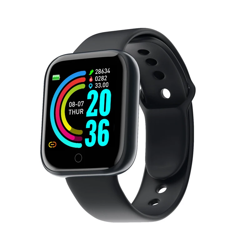 

Hot selling intelligent smart watch y68 health fitness tracker smart wristband for d20 b57 smartwatch, 4 colors