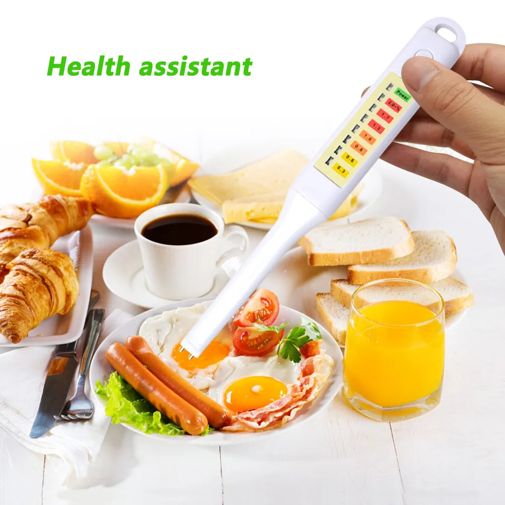 ABS Concentration Meter White Portable Measure Electronic Food Salt LED Detector Salinity Tester Analysis Easy Operate Handheld