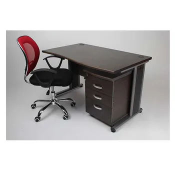 Hot Sale Simple Wood Office Desk With Metal Legs Office Table