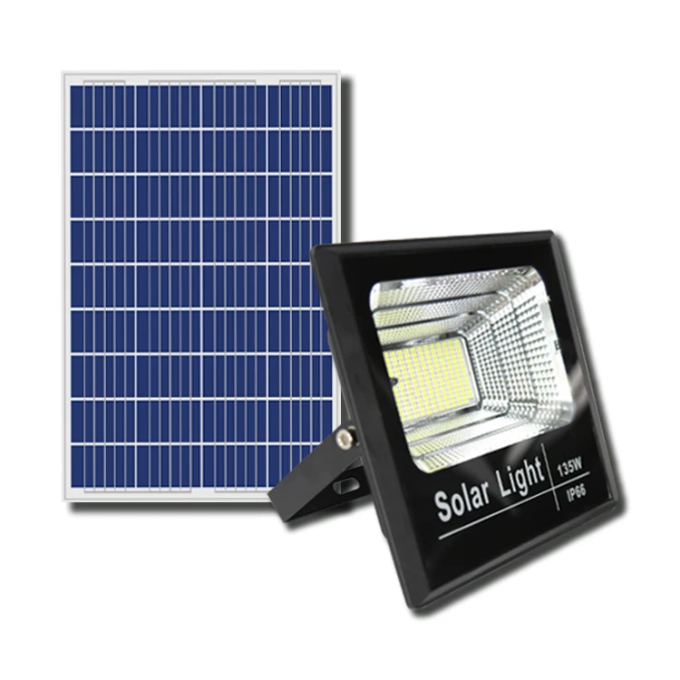 High lumen solar panel rechargeable led 150w smart led outdoor square flood light