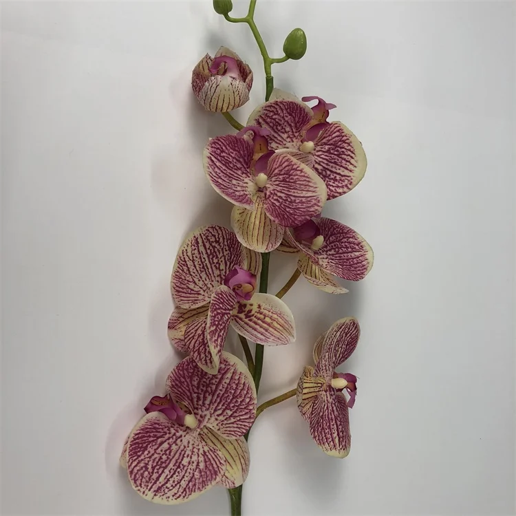 7 Heads Wholesale Orchid Flower Real Touch Artificial Phalaenopsis High