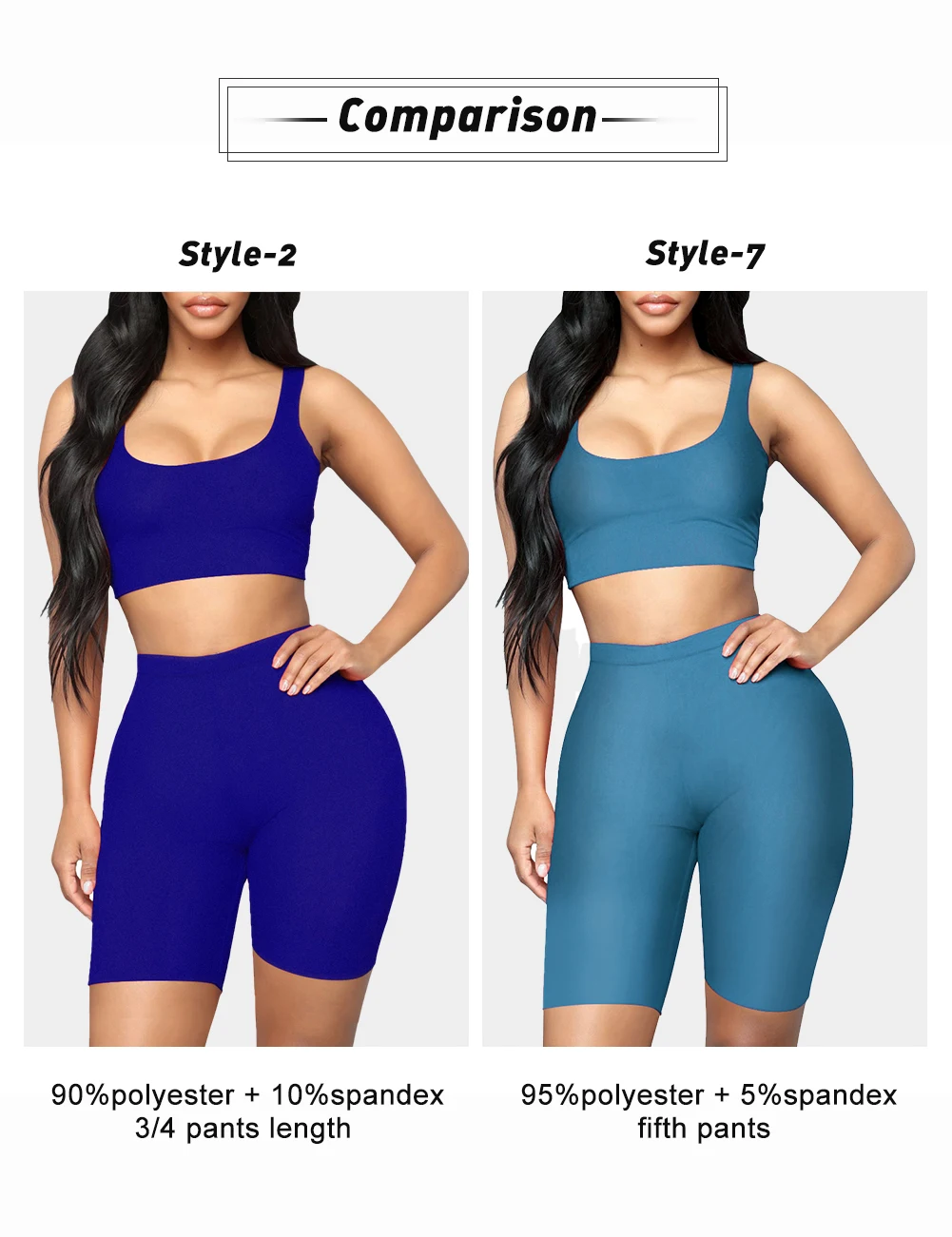 Online Fashion Seamless Yoga Set Two Piece Short Sets Women Two Piece ...