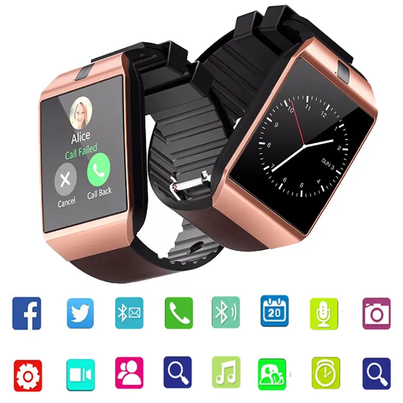 New Dz09 Smartwatch Smart Watch Clock Digital Men Watch Bt 3.0 Sim Tf
