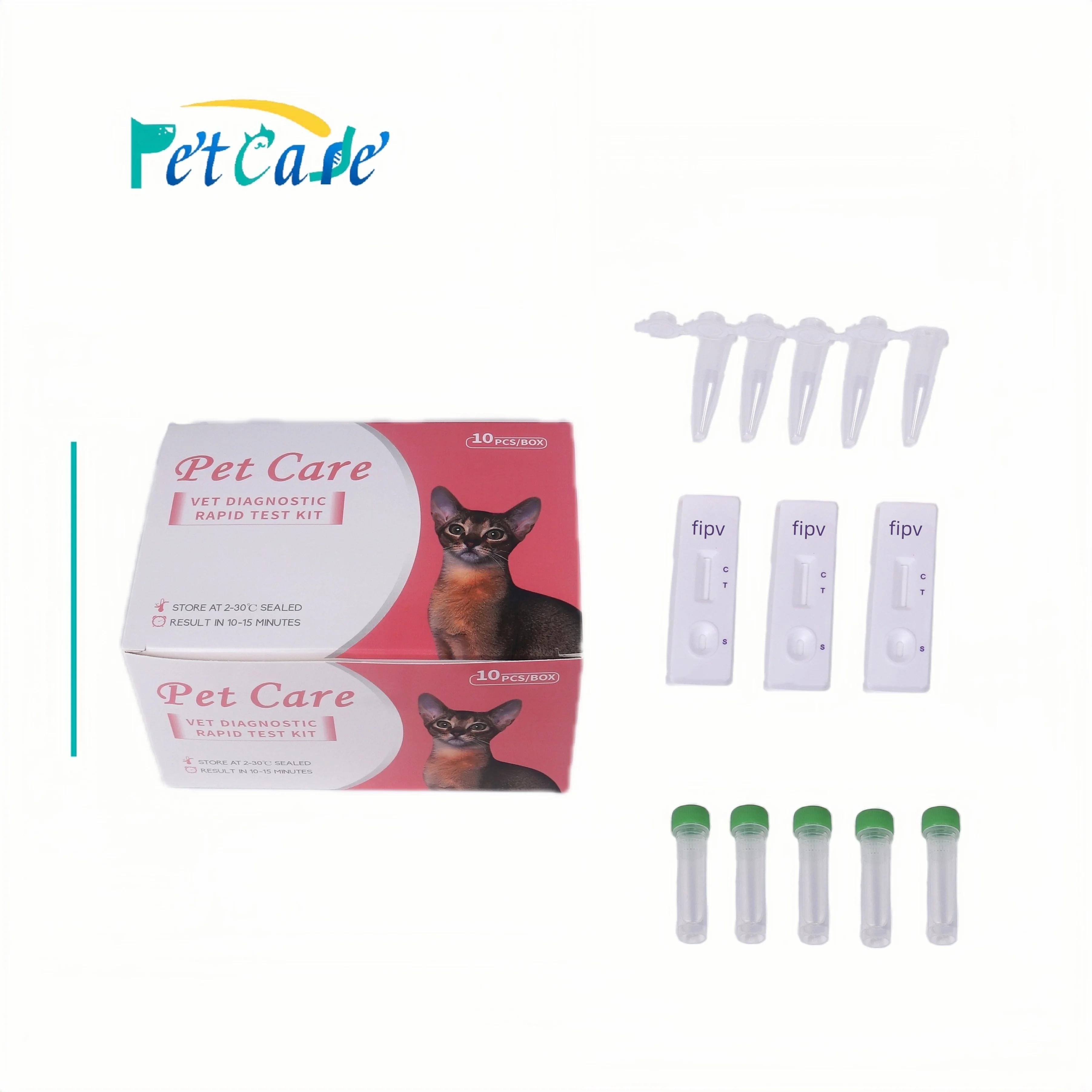 Feline Mycoplasma Pneumoniae Ag Test Pet Health Antigen Rapid test Kit ...