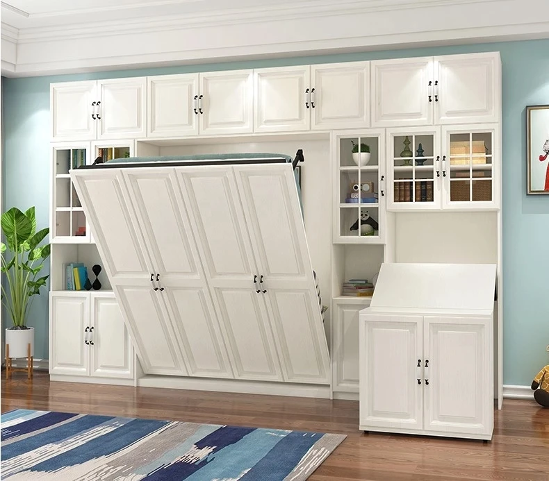 Space Saving Furniture King Size Electric Murphy Bed Vertical Wall Bed