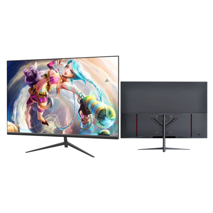 Side-by-side comparison of flat vs 1500R curved 1440p 32-inch monitor