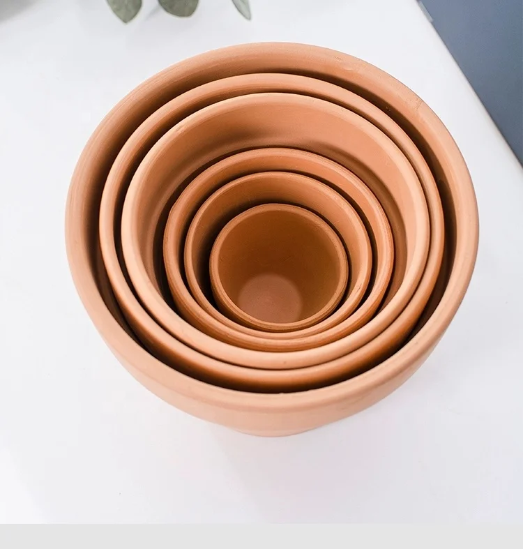 10 Pack Of Mini Terracotta Bulk Pots Not Coated Finishing Clay Pots