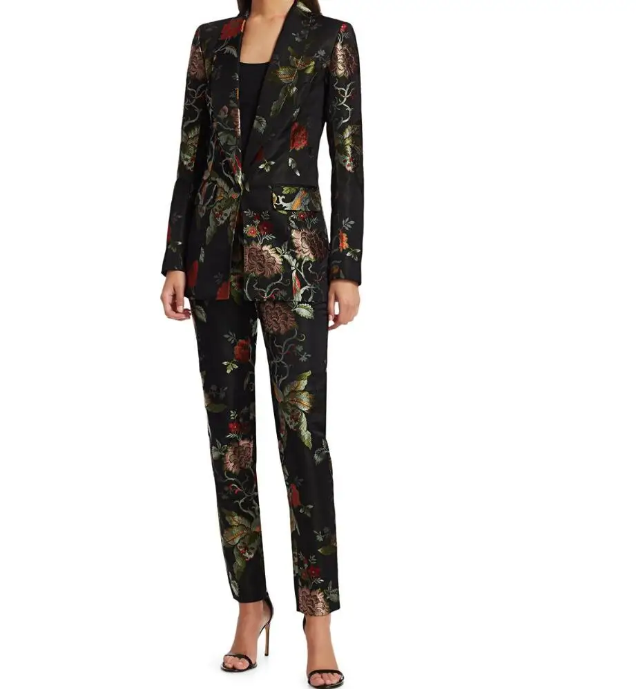 jacquard suit womens