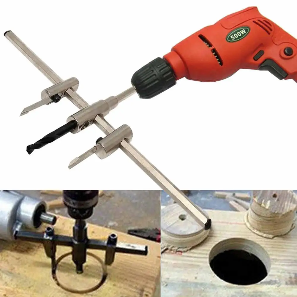 High Quality 30300mm Adjustable Metal Wood Circle Hole Saw Drill Bit