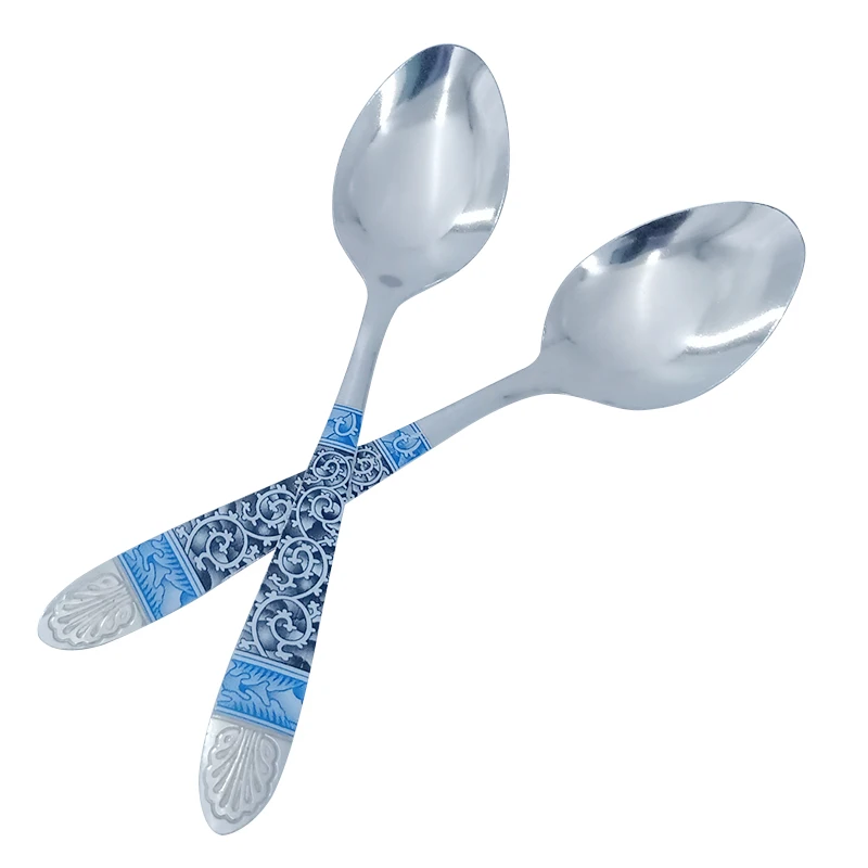 Party supplies tableware soup spoon metal tableware