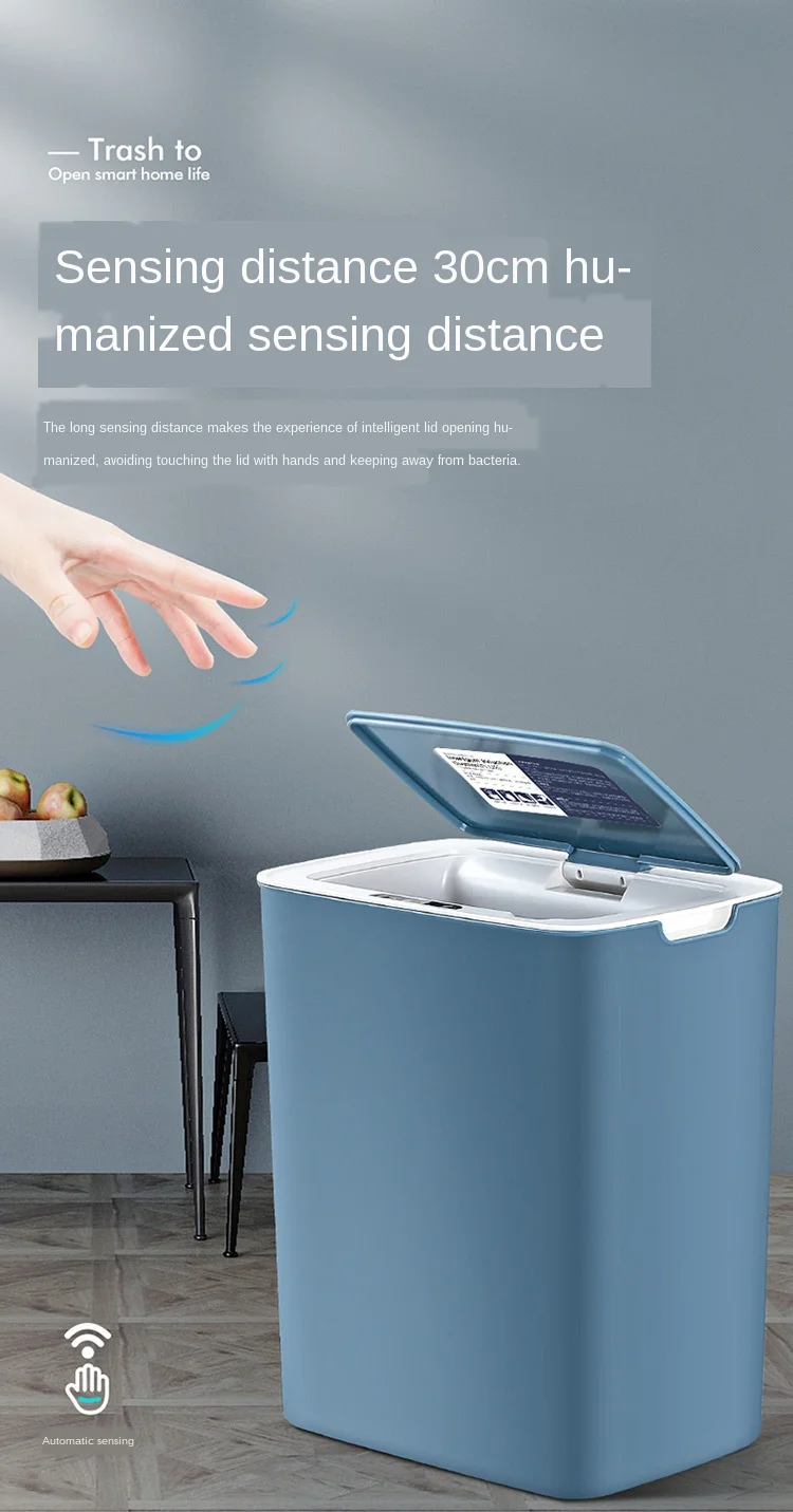 Automatic Sensor Dustbin Smart Sensor Electric Waste Bins Plastic Eco
