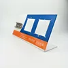 Custom Countertop Full Color Printing L Shaped Acrylic Display Stand for Wall Switches