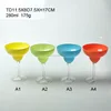 black color glass material crystal wine glass gobalt Cocktail glass drinking cup with stem Seasonal