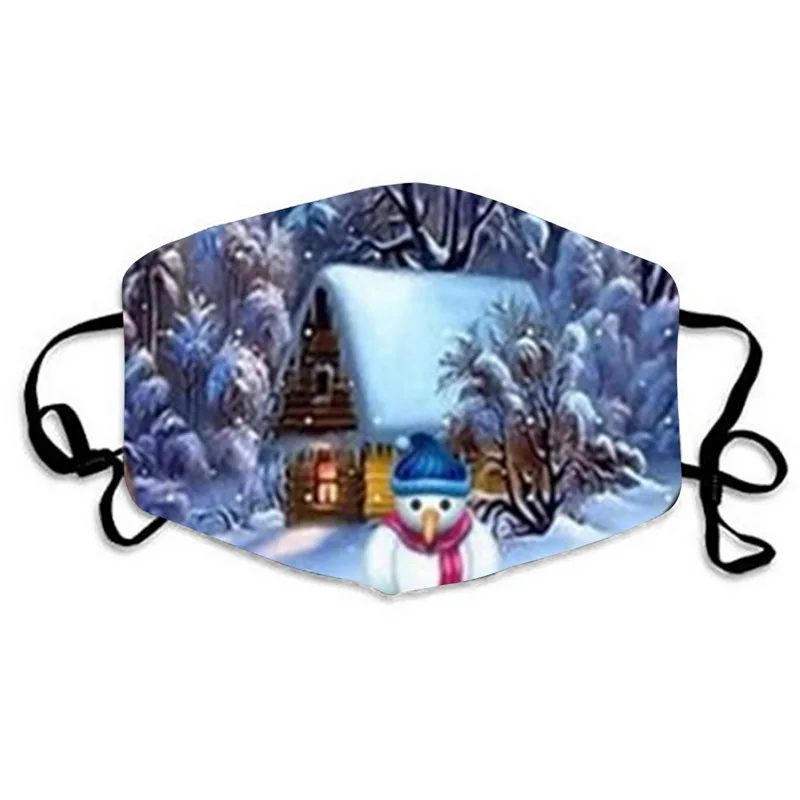 
Christmas Printing Dustproof Holiday Designer Windproof Cartoon Face Mask 