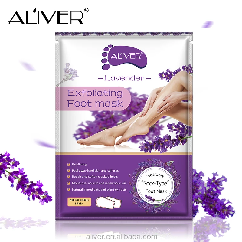 b pure foot mask lavender