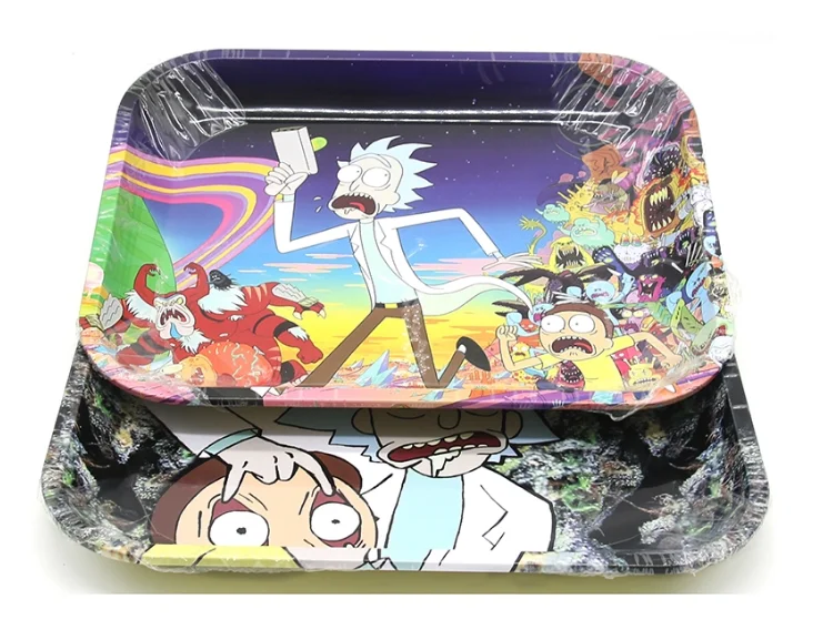 2019 multi- design18cm 27cm 34cm metal smoking rolling trays