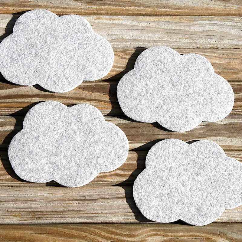 New design shape felt cup coaster