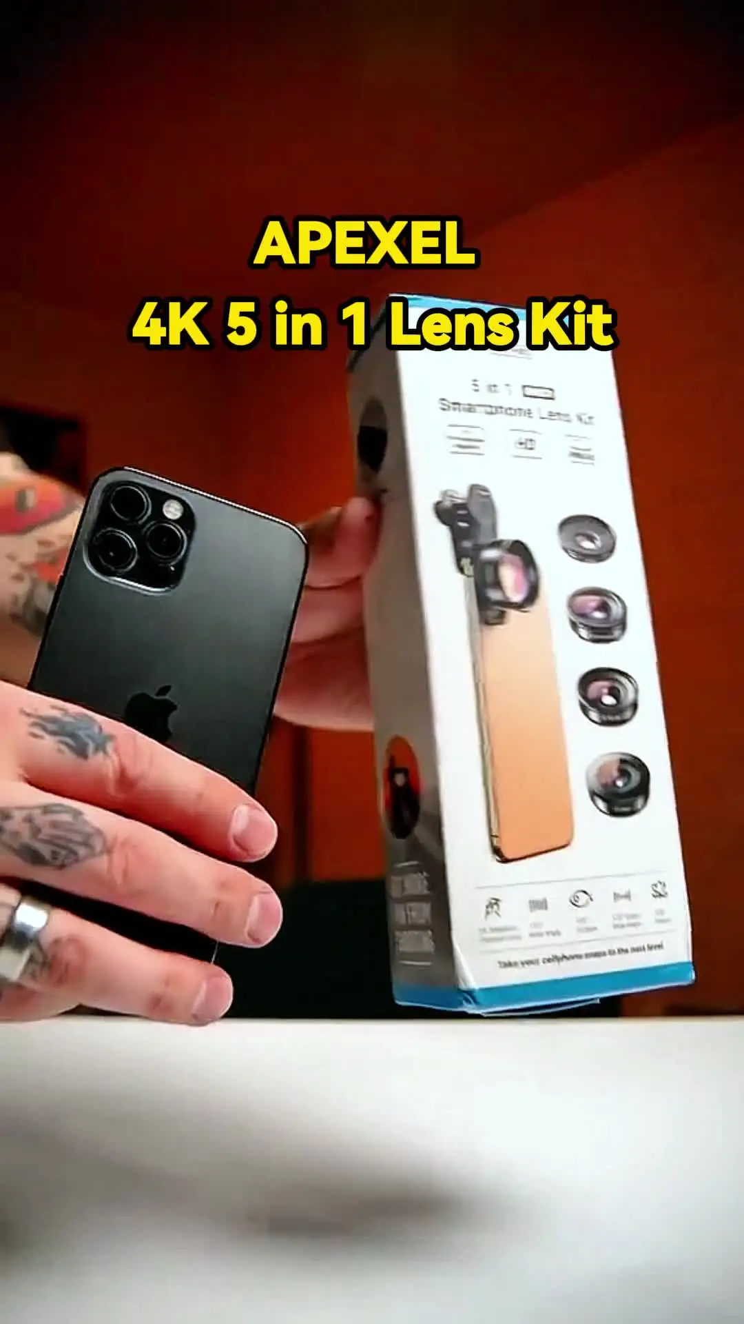 APEXEL 5-in-1 Mobile Camera Lens - Professional Quality