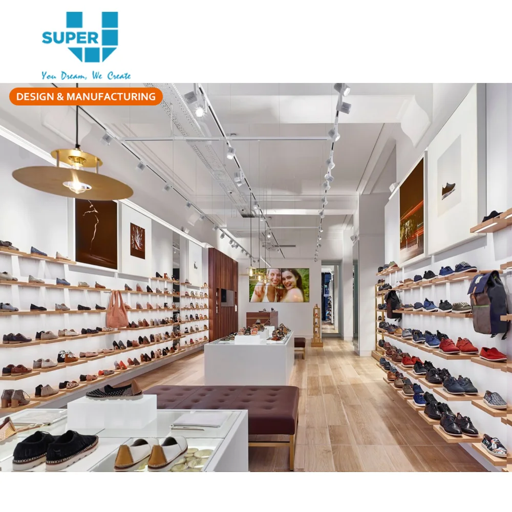 Modern Shoes Shop Interior Layout Design Guangzhou Free Design Factory ...