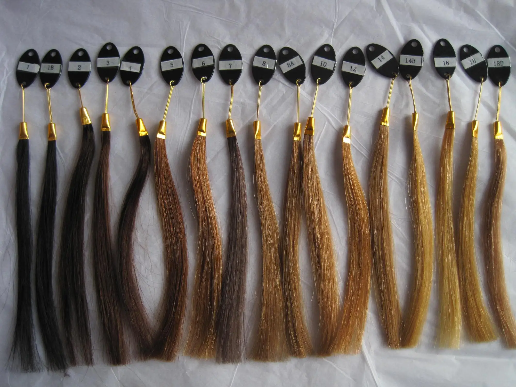 Large stock Indian hair Wholesale 100% natural human hair extensions color ring