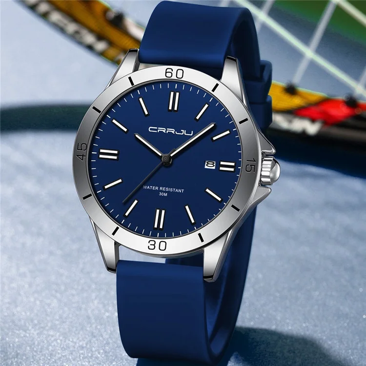 Crrju New 5025 Men's & Ladies' Waterproof Watch with Stainless Steel Band Casual Business Luxury Dial Waterproof Luxury Fashion