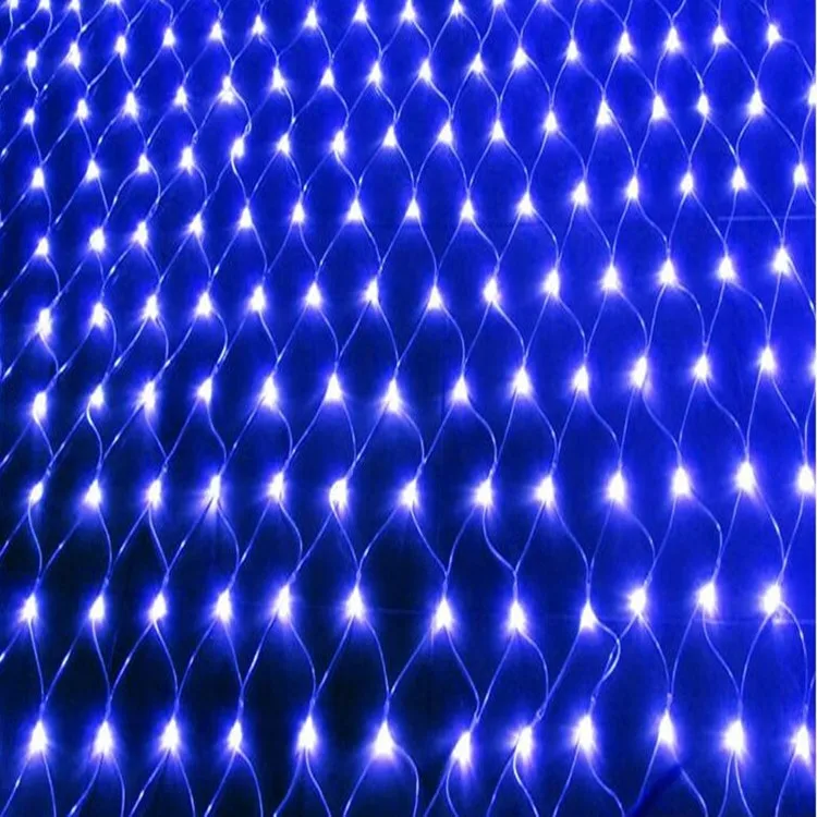 Wholesale 1.5M*1.5M 96LEDs Blue Fairy String Wedding Christmas Party Decoration  Outdoor Net Mesh LED String Lights