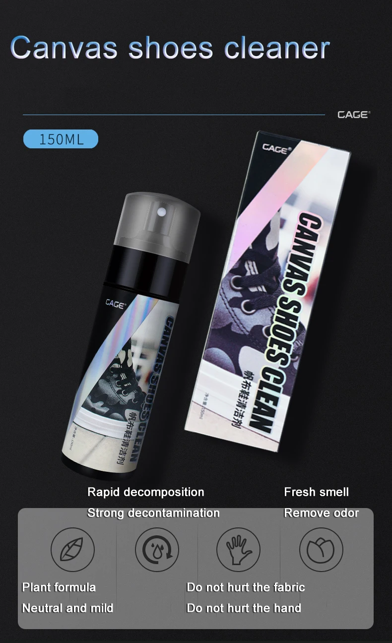 Nature Ingredient Shoe Cleaner Spray For Canvas Shoe,Sneaker Shoe Etc