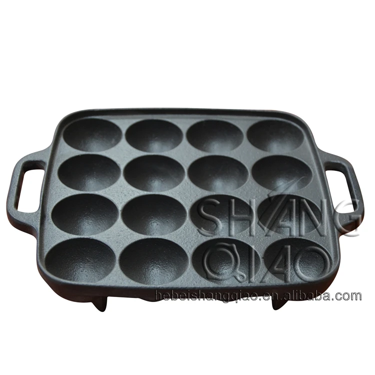 Multifunction Kitchen Grill Baking Tray Cast Iron Iwatani Takoyaki