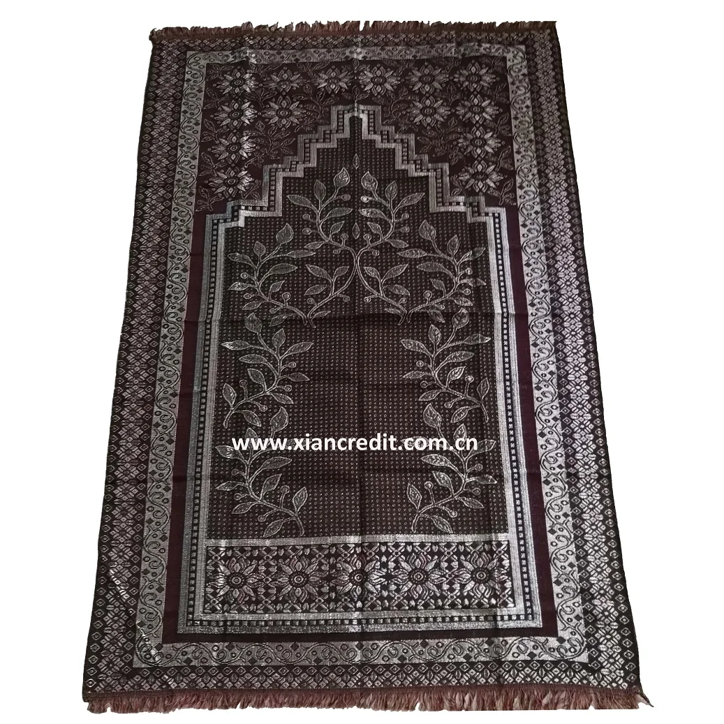 Muslim Prayer Rug Islamic Mat,Portable Folding Carpet Floral Prayer Mat,Anti Slip Carpet for Church,Home,Hall,Camping.