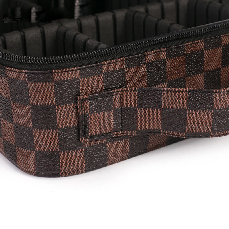 mens brown toiletry bag