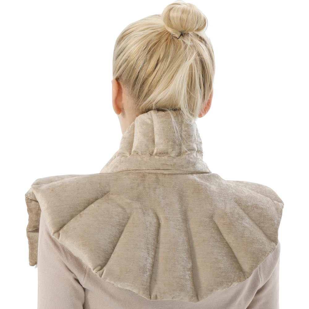 Buckwheat Chenille Moist Heating Pad Microwave Heat Pack For Neck And