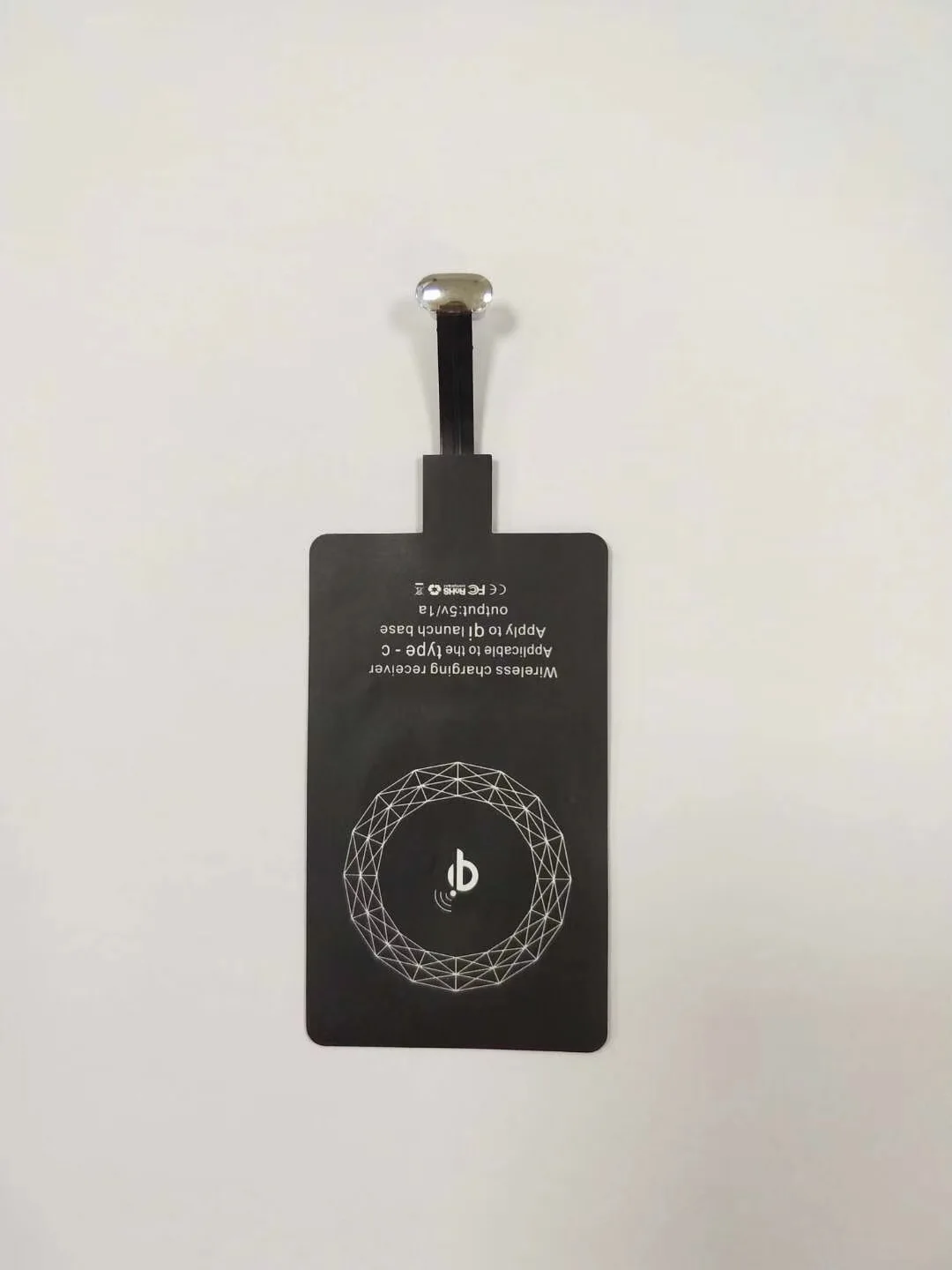 Customized / wholesale wireless charging high quality receiving card 1000mA for micro USB-A mobile phone