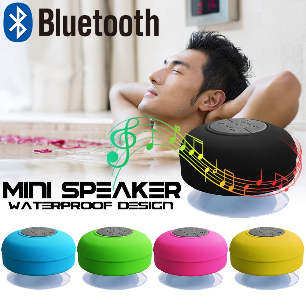 Popular Room Waterproof Mini Speaker Wireless Bluetooth Karaoke Player Portable Bathroom Suck Music Speaker - ANKUX.COM