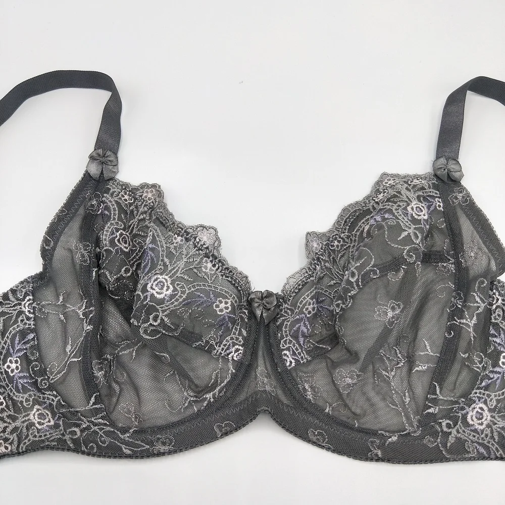 Custom Embroidery Full Cup Underwire Large Bras Size G,Guangzhou Female