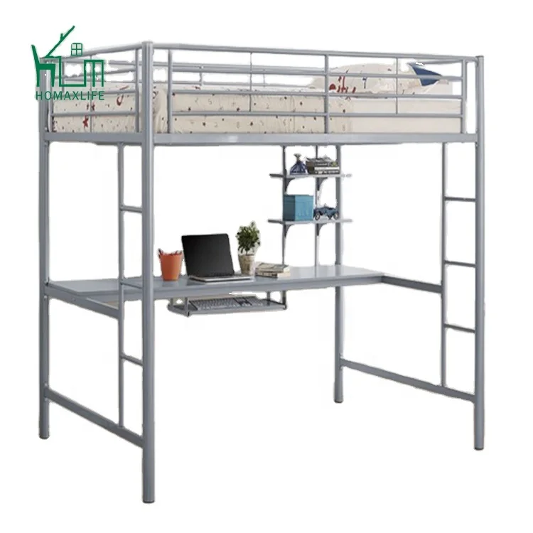 Wholesale The Newest High Metal Bunk Bed Frames Bunk Bed Study Table Two Ladders Teenagers Buy