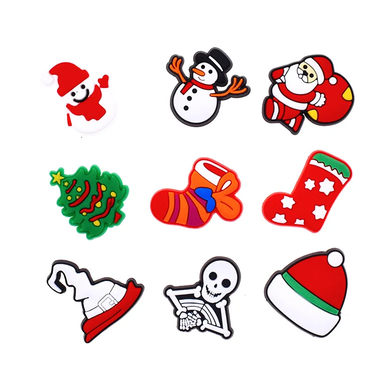 Custom Croc Charms Designer Popular Buzzword Christmas Accessories