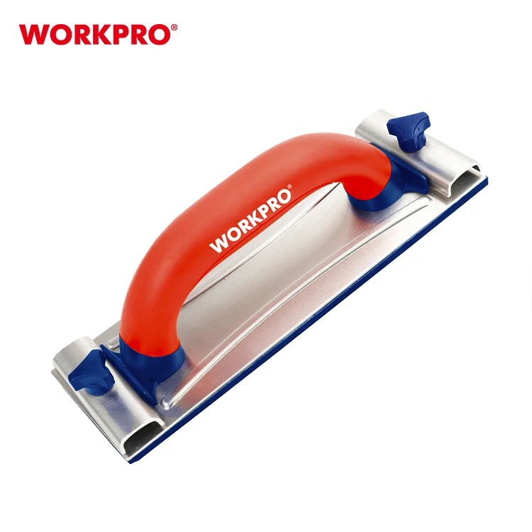 Workpro Drywall Sanding Block Hand Sander Handle Sandpaper Holder Tool For Wood Drywall Metal