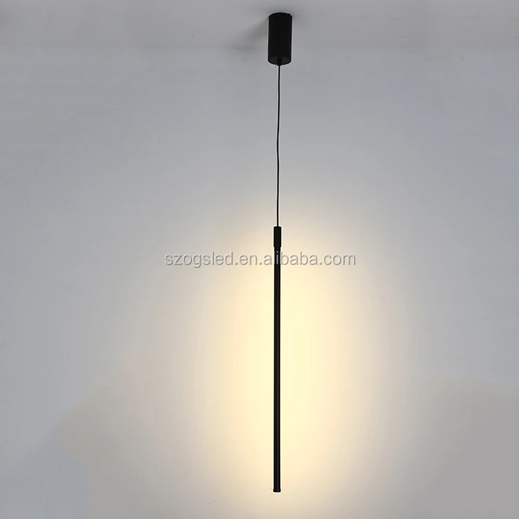 USA Canada Market Contemporary DIY LED Liner Light Black Chandelier Modern