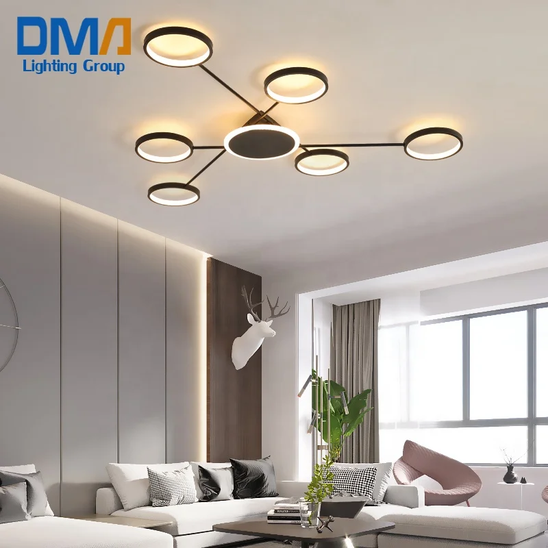 Factory Direct Sale Nordic style Rings Aluminium Led Ceiling Modern Lights