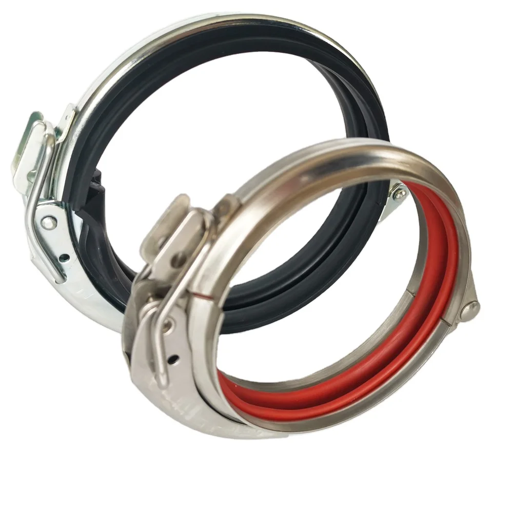 Stainless Steel Quick Fit V Band Connect Clamp With Gasket For Round