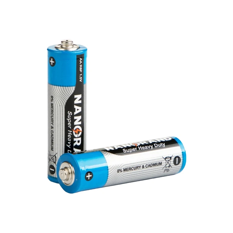 Super Heavy Duty Battery 1.5 V R6p Um3 Aa Zinc Carbon Dry Cell