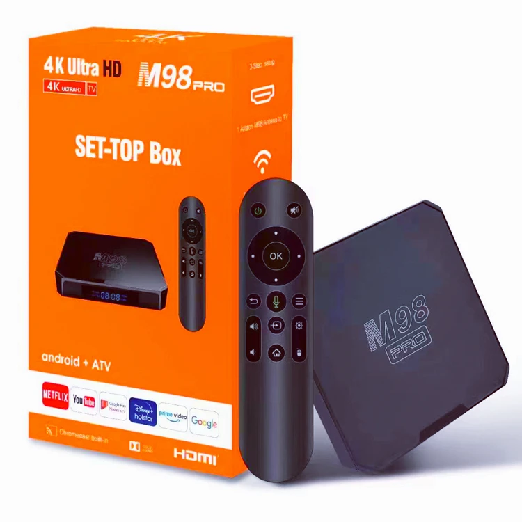 2023 M98 PRO ATV TV Box - 2GB RAM, 16GB Storage, 4K Support