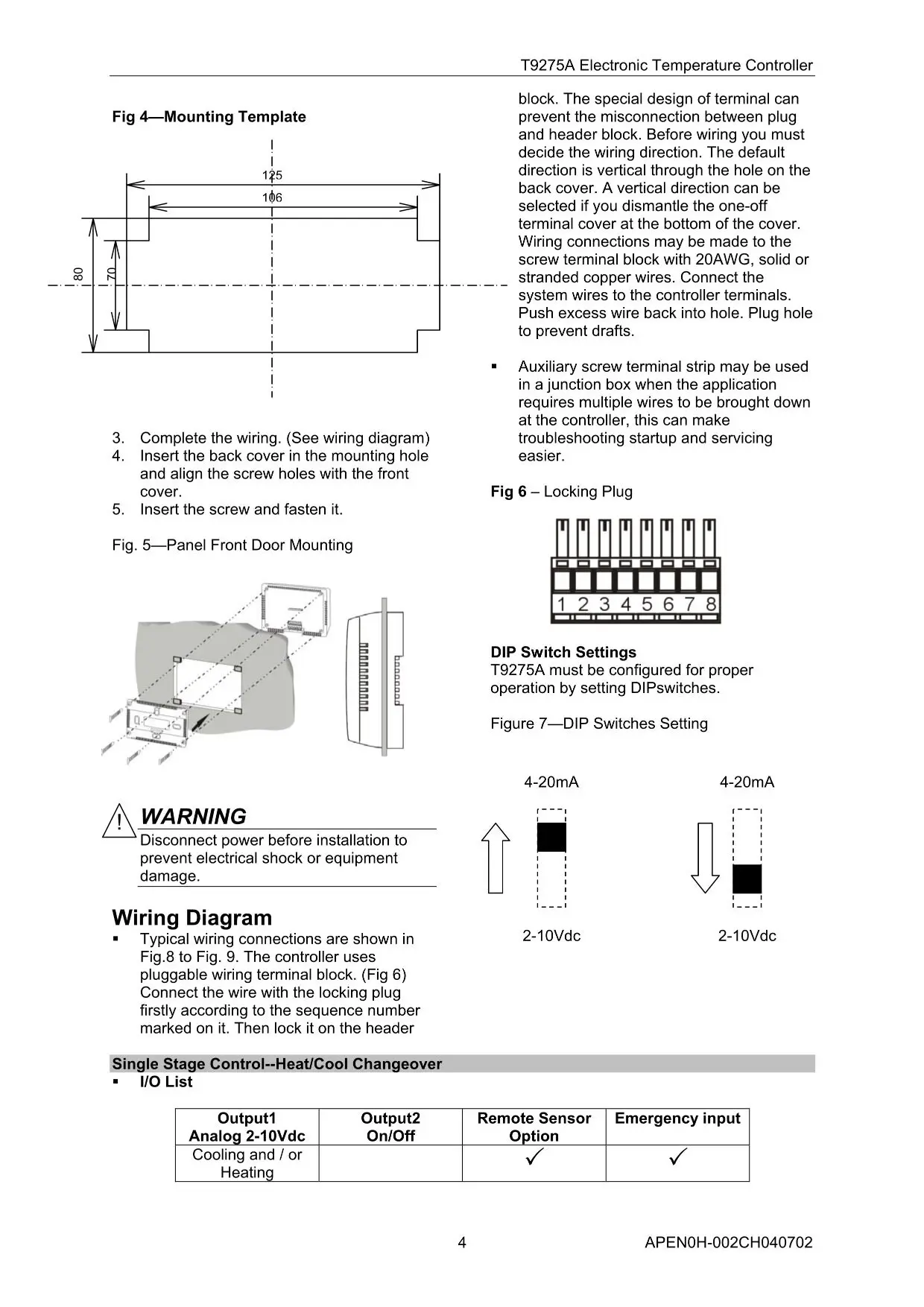 T9275a1002 Digital Temperature Controller, LCD, DDC, HVAC - detail 22